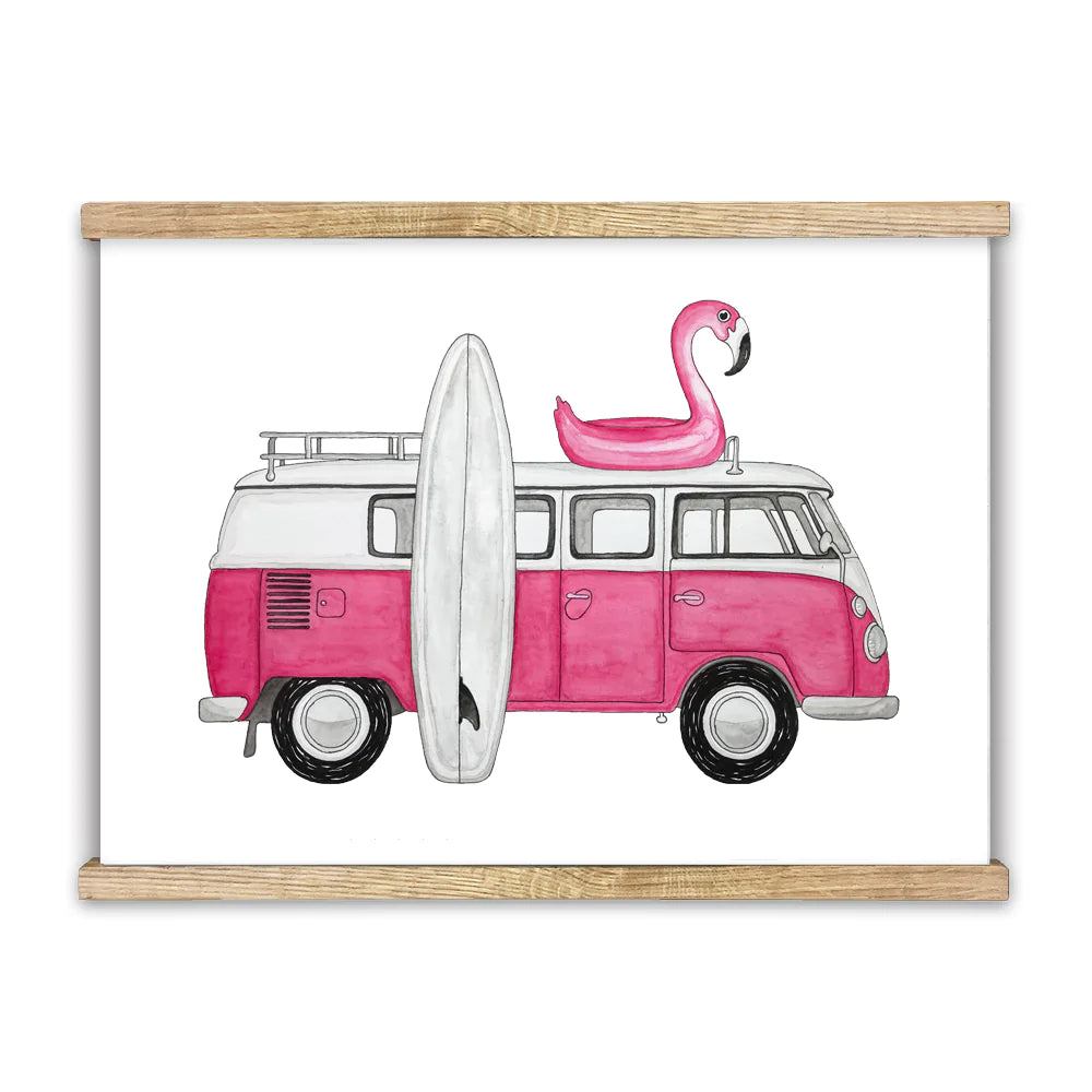 Lakor - pink van poster 