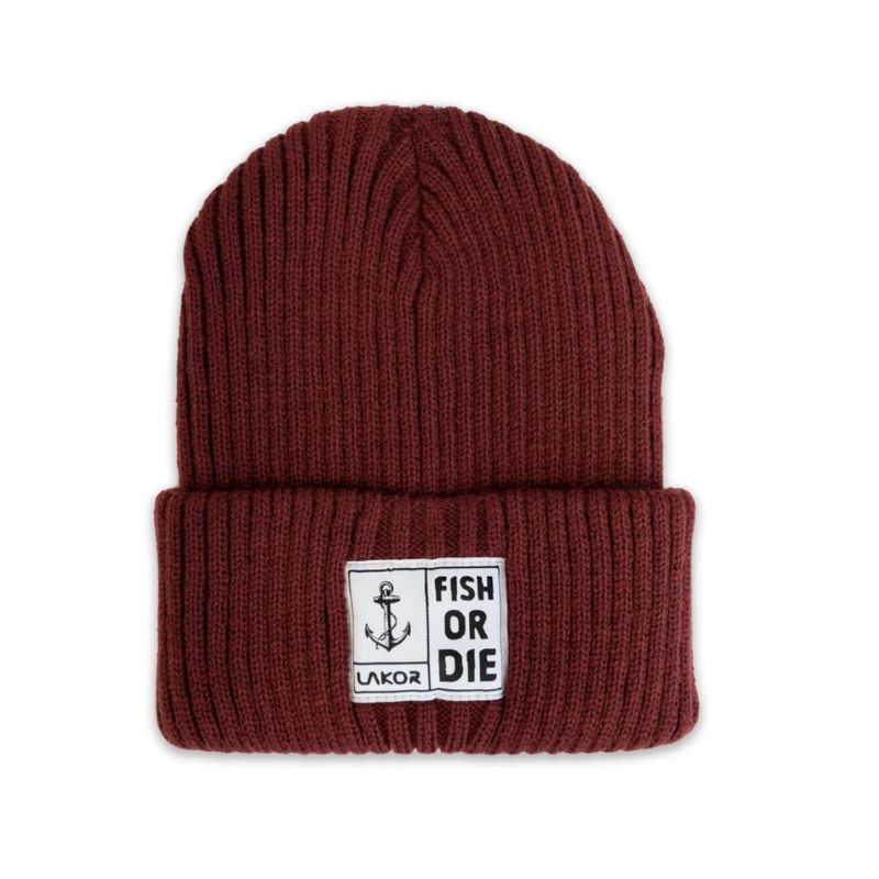 Lakor - Skagen Beanie (hat) madder/red brown