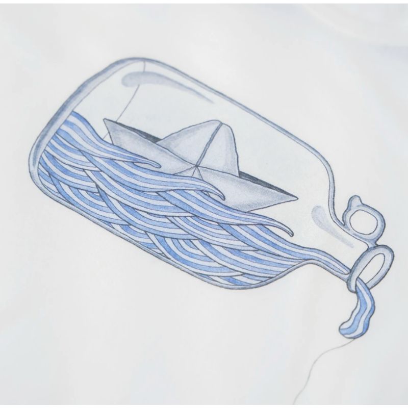 Lakor - T-shirt Bottle Ship whisper white