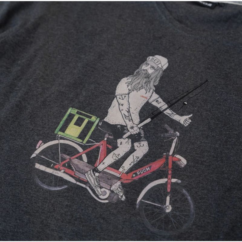 Lakor - Fish Trip T-shirt Dark gray melange 