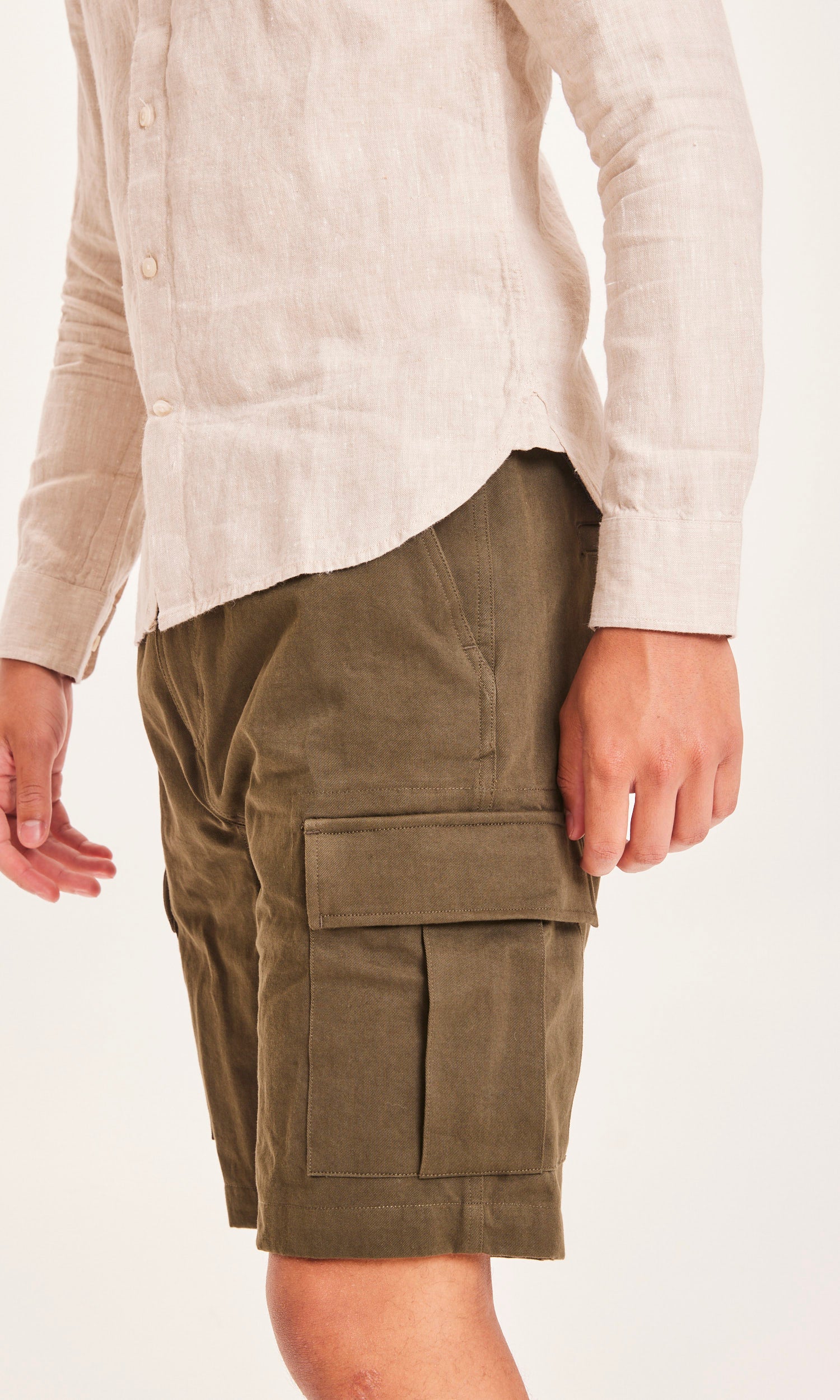 FIG utility trek twill shorts - GOTS/Vegan Forrest Night