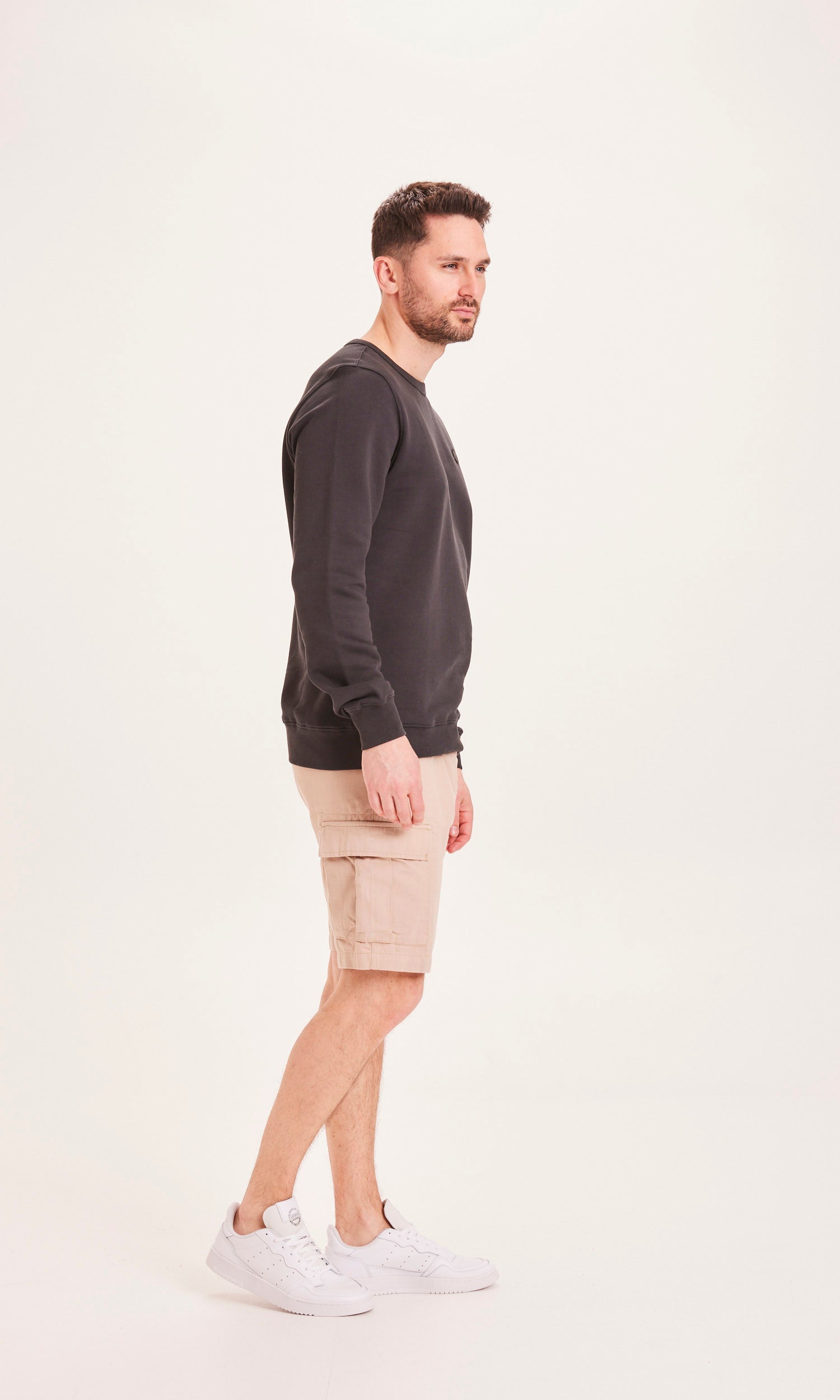 FIG utility trek twill shorts - GOTS/Vegan Light Feather Grey