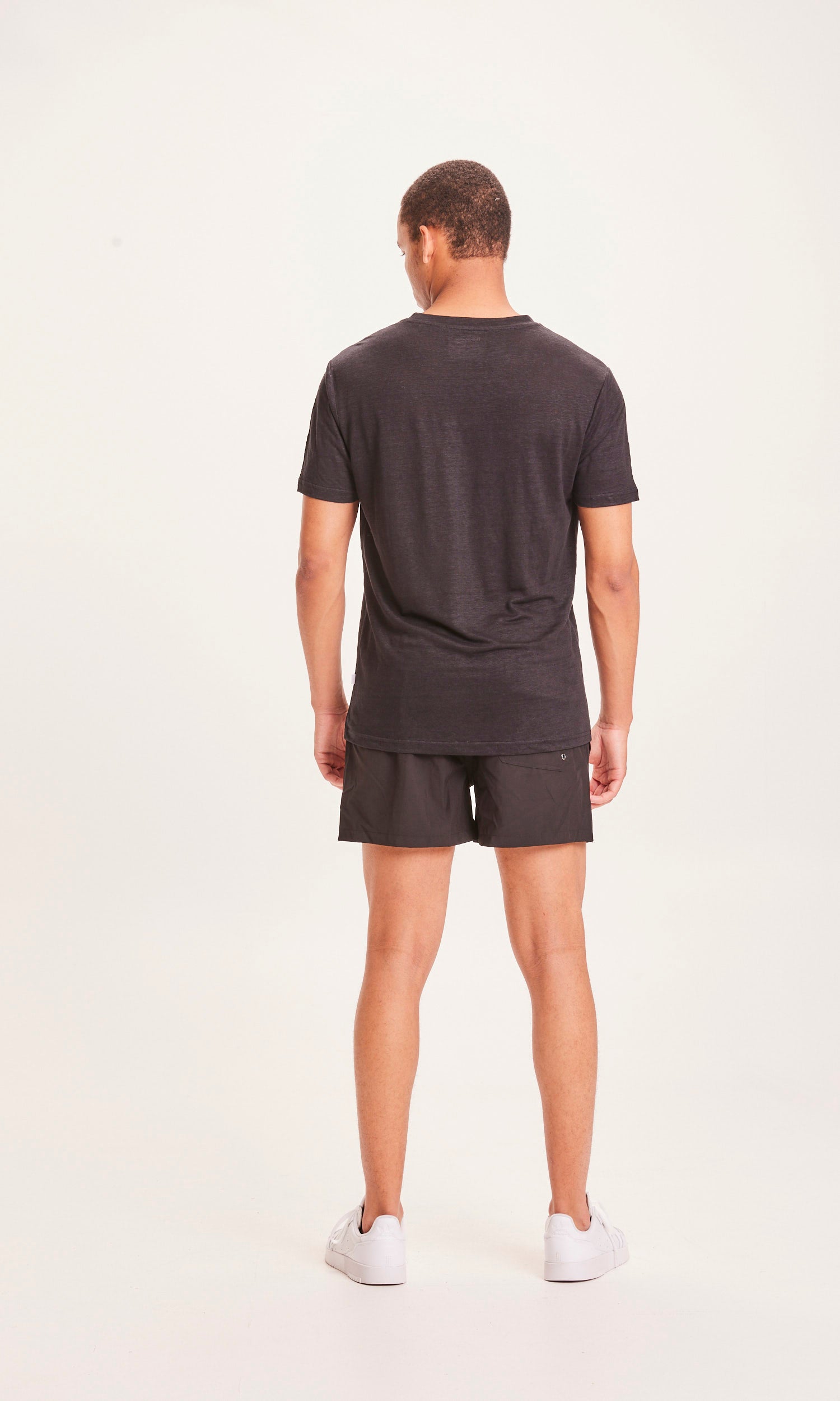KnowledgeCotton Apparel BAY stretch swim shorts - GRS/Vegan - Black Jet