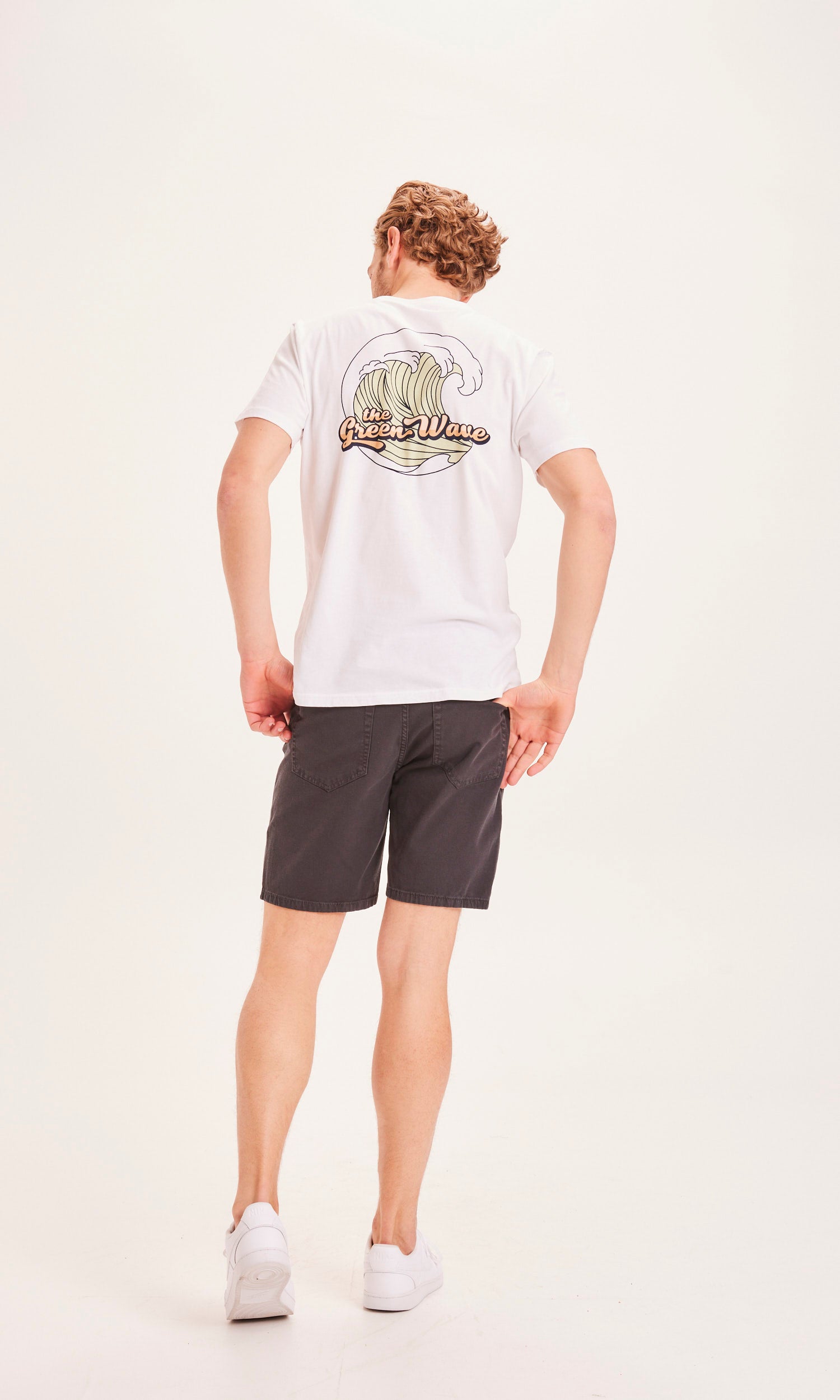 Knowledgecotton Appareal BIRCH 5-Pocket-Shorts – GOTS/Vegan Black Jet