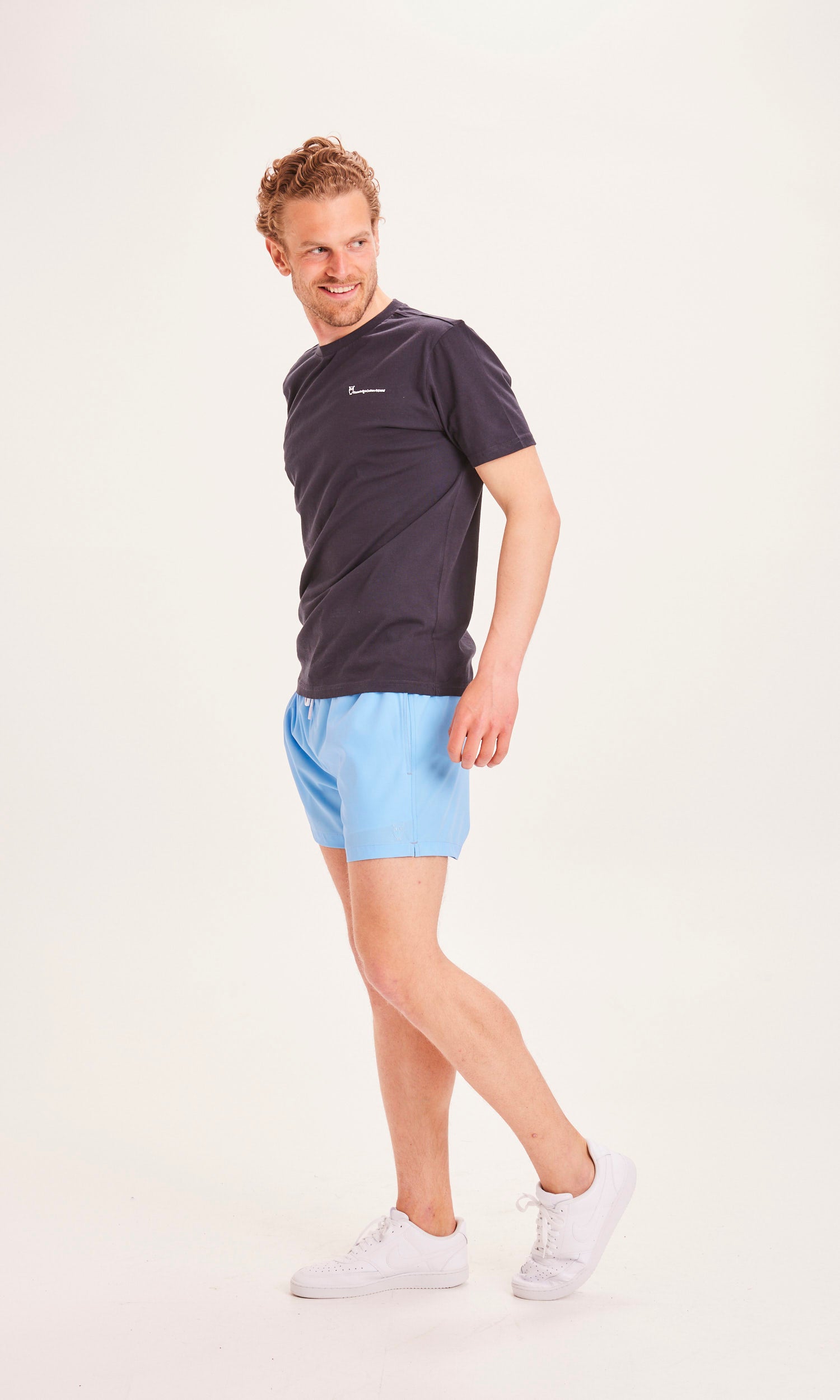KnowledgeCotton Apparel BAY stretch swim shorts - GRS/Vegan - Alaskan Blue