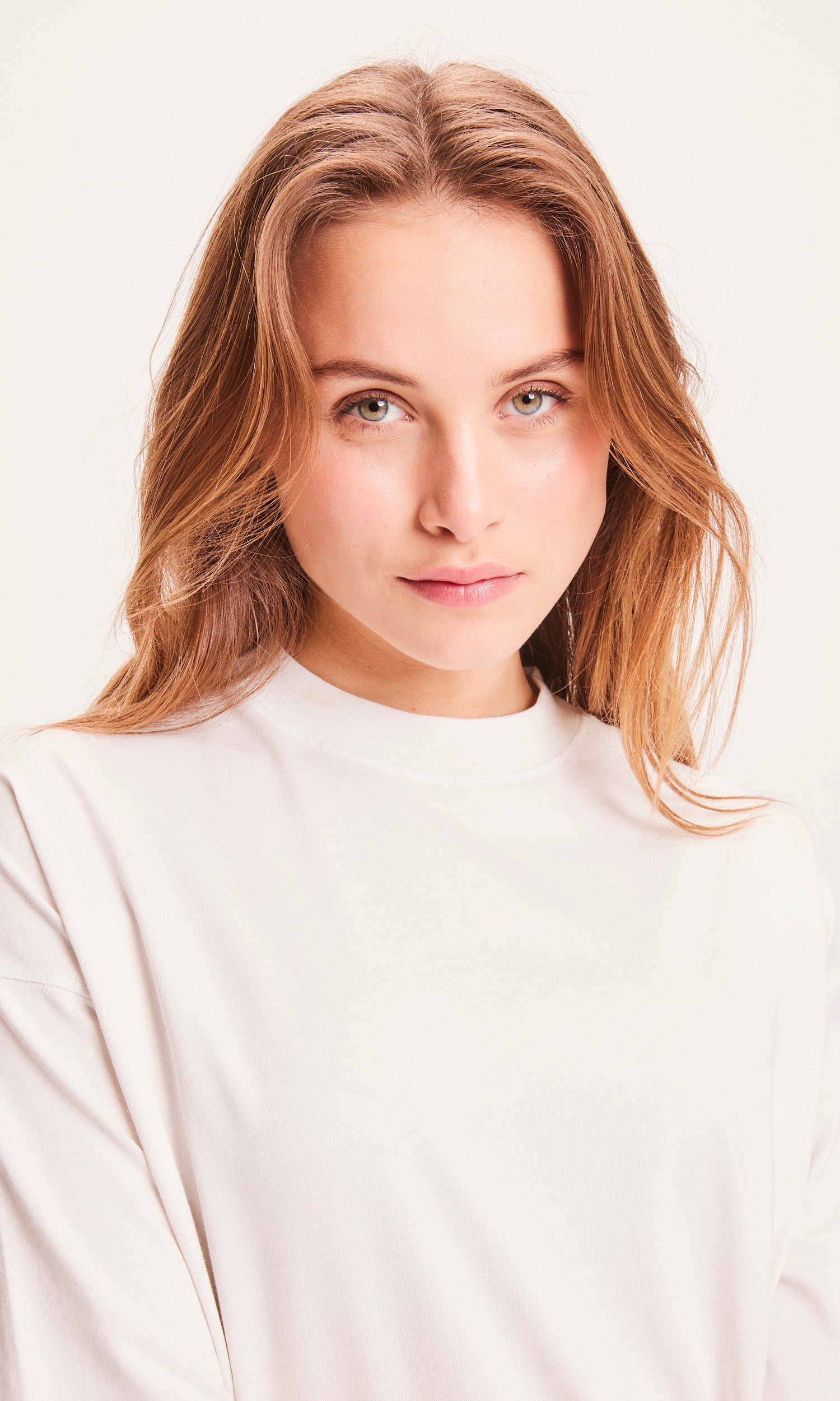 Knowledge Cotton Apparel - Nuance von Natur aus t -Shirt - Buttercreme