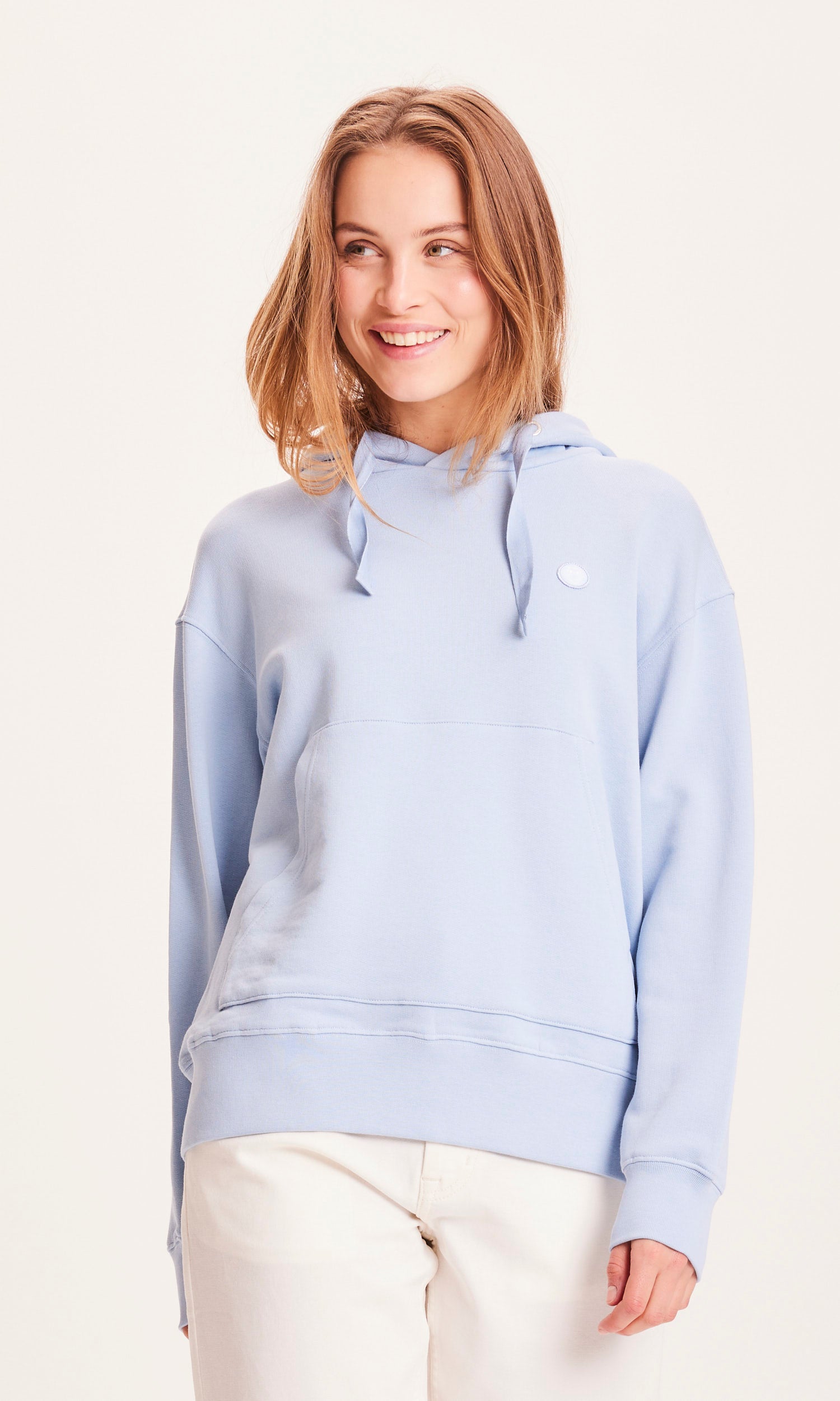 Knowledge Cotton Apparel Basic hoodie sweat - Chambray Blue