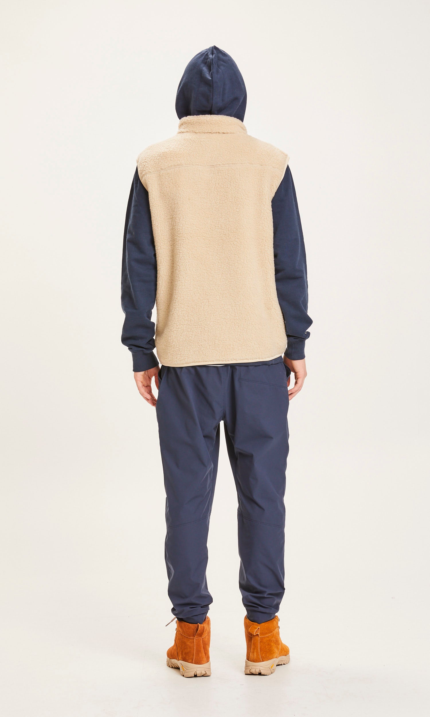 Knowledge Cotton Apparel – ELM-Teddyfleece-Weste – GRS/Vegan