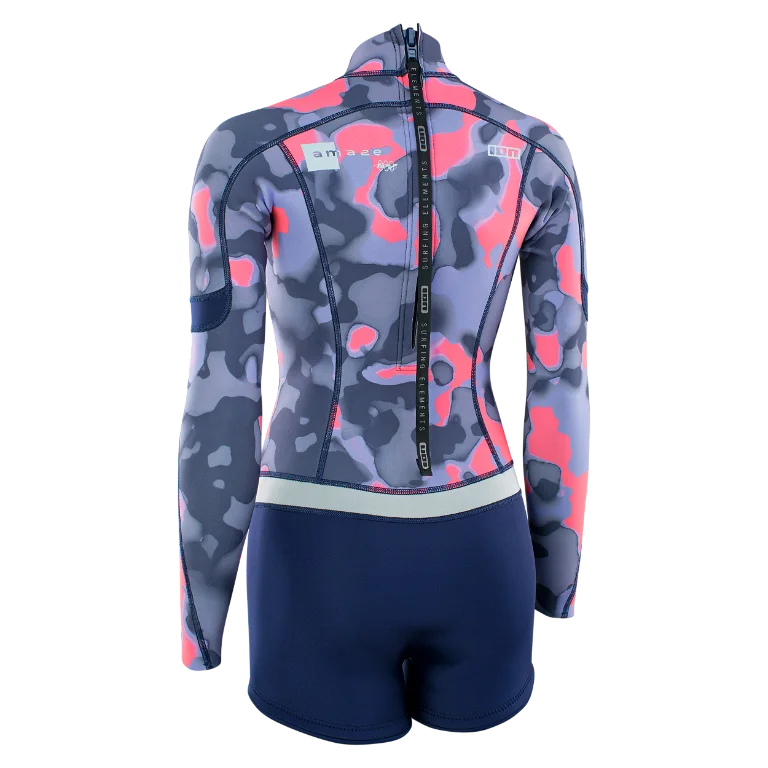 ION.22 WETSUIT AMAZE SHORTY 2.0 LS BACK ZIP WOMEN CAPSULE-PINK 36/S