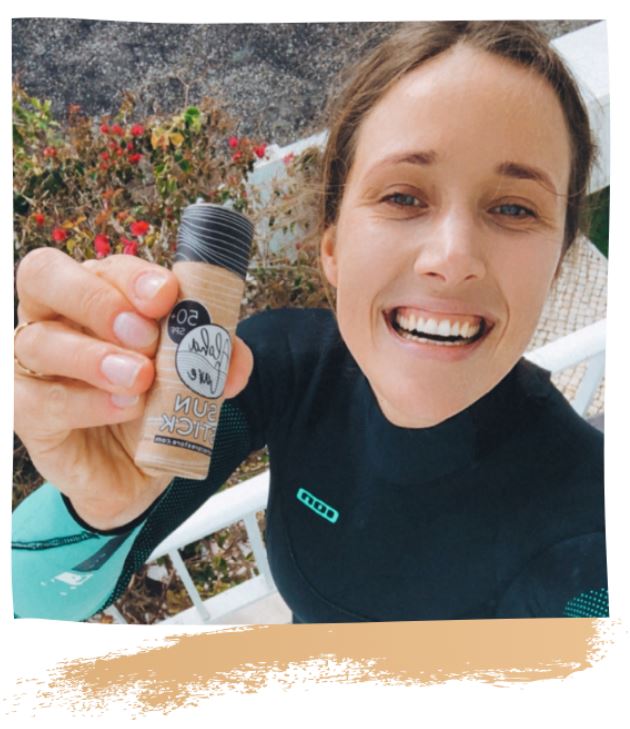 Aloha Stick Solaire SPF 50+ | Écran Solaire Minéral pour le Visage pour le Surf | Couleur Bleue 