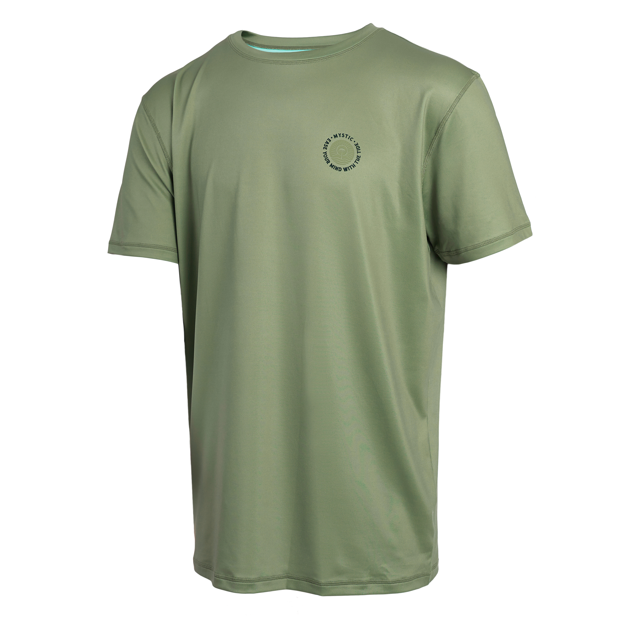 Mystic - Ease S/S Rashvest Loosefit - Olivgrön