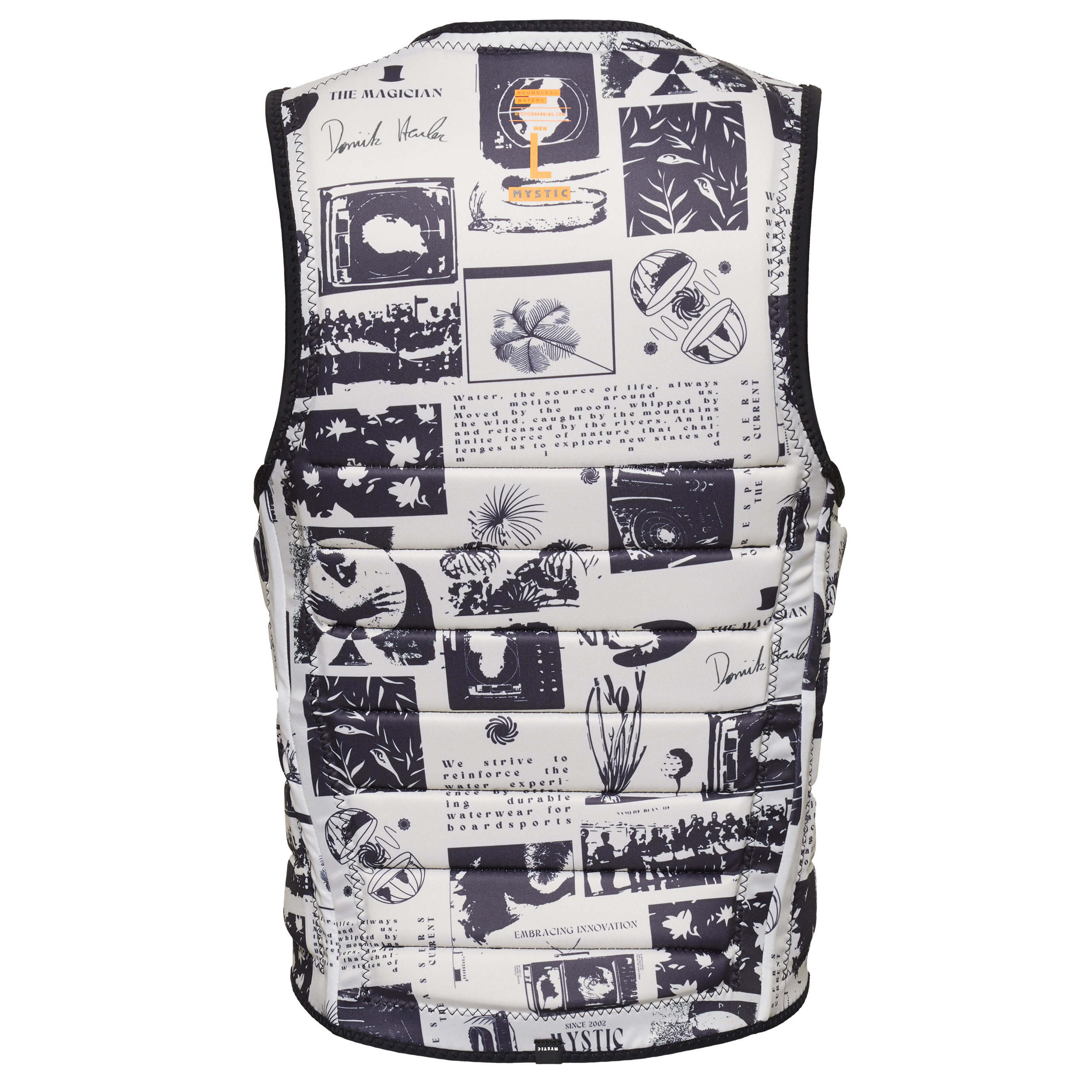 Mystic - The Dom Impact Vest Fzip Wake - Svart