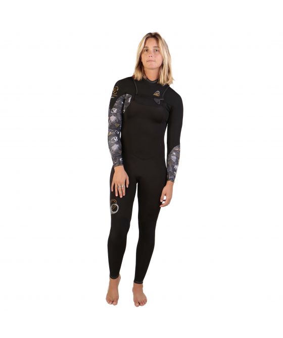 Sooruz FullSuit Divine 5/4/3 Front-Zip Oysterprene Black Nassanzug