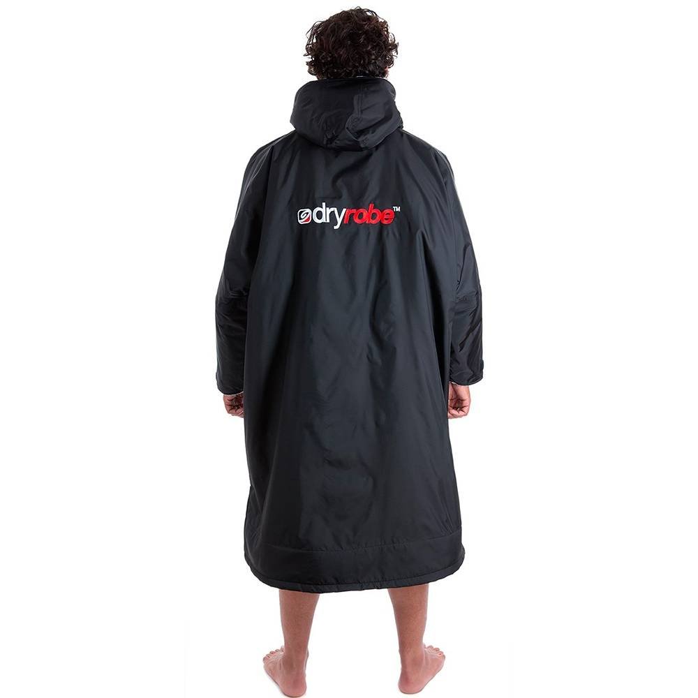 Dryrobe advance long sleeve poncho | adults | black/grey