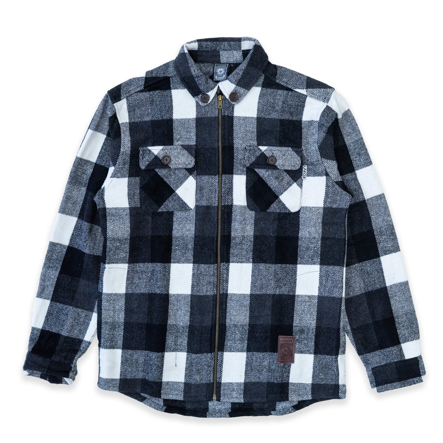 Lakor - Flannel Shirt Jacket grey