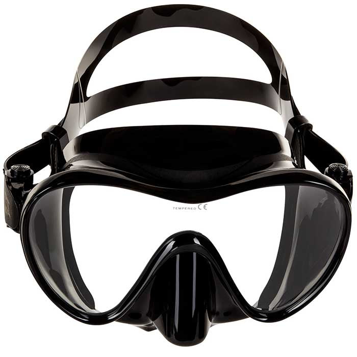 IST ramlös dykmask (svart)