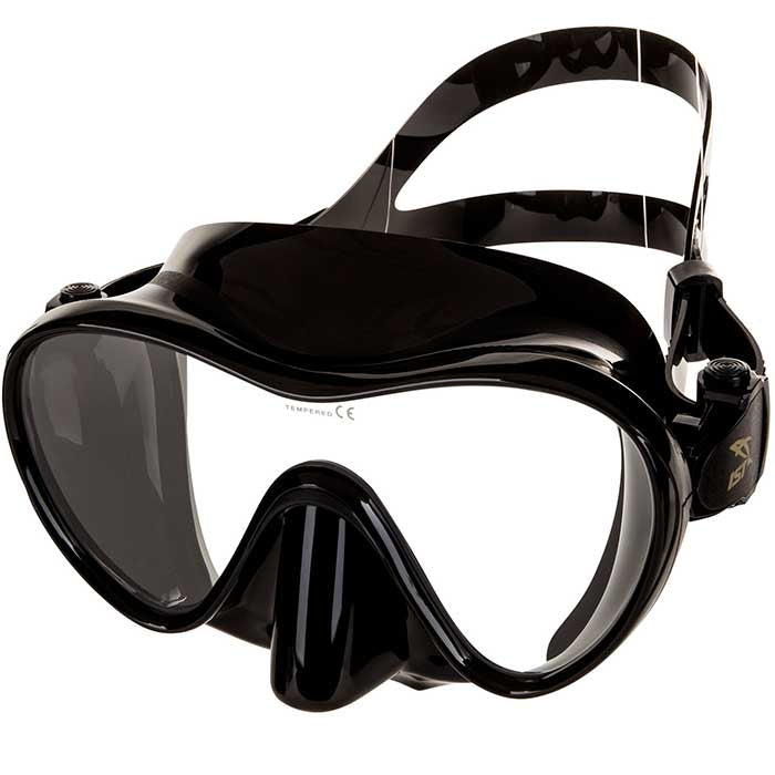 IST ramlös dykmask (svart)