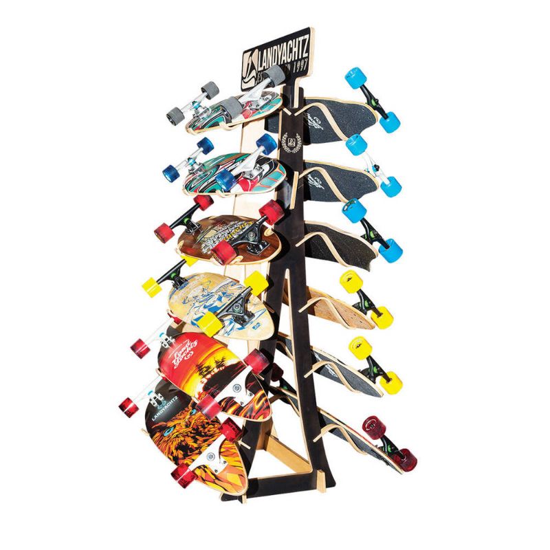 Landyachtz 12 Board Freestanding Rack (Black)