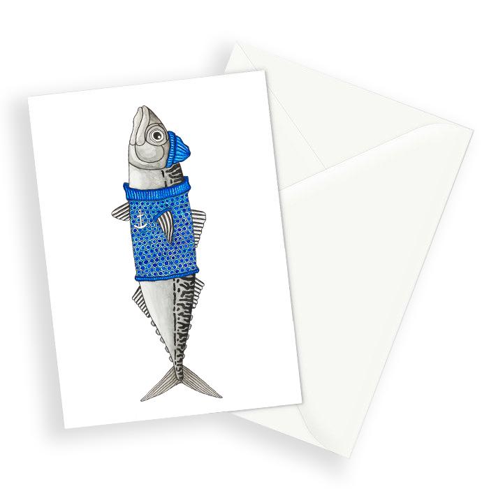 Lakor - Maritime Mackerel Postcard