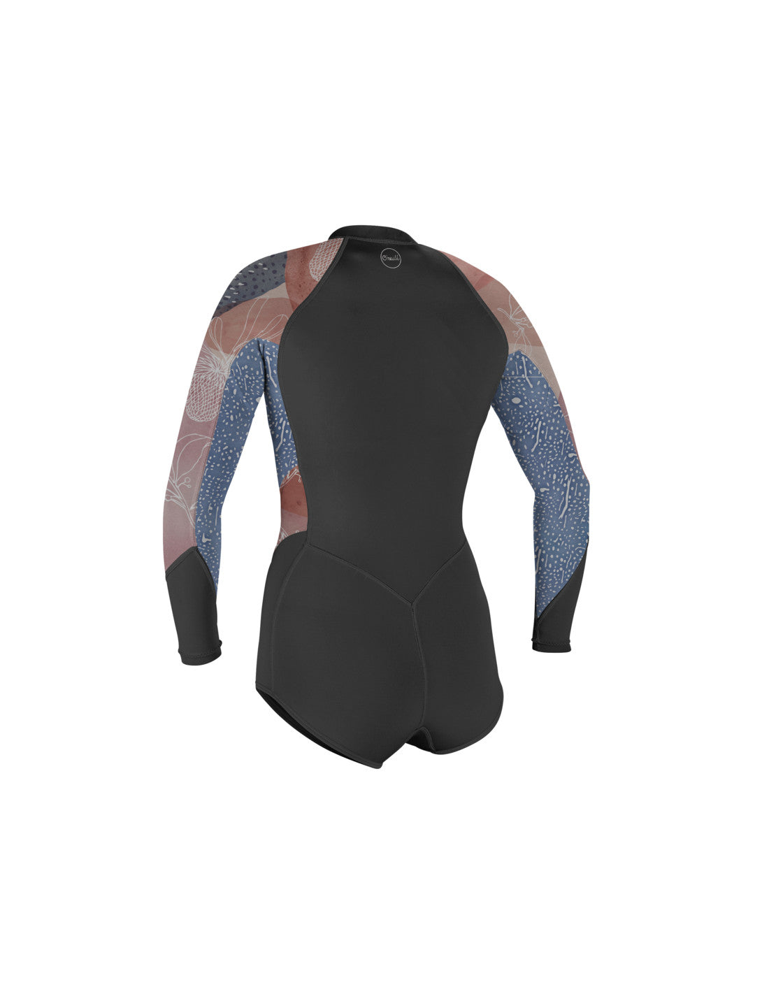 O'Neill Bahia 2/1 Front Zip L/S Short Spring Graphite/Driftblue