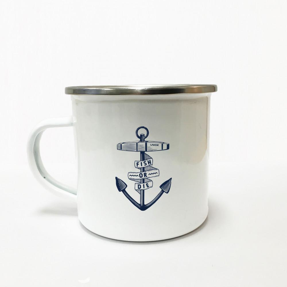 Lakor - Fish or die Enamel mug 