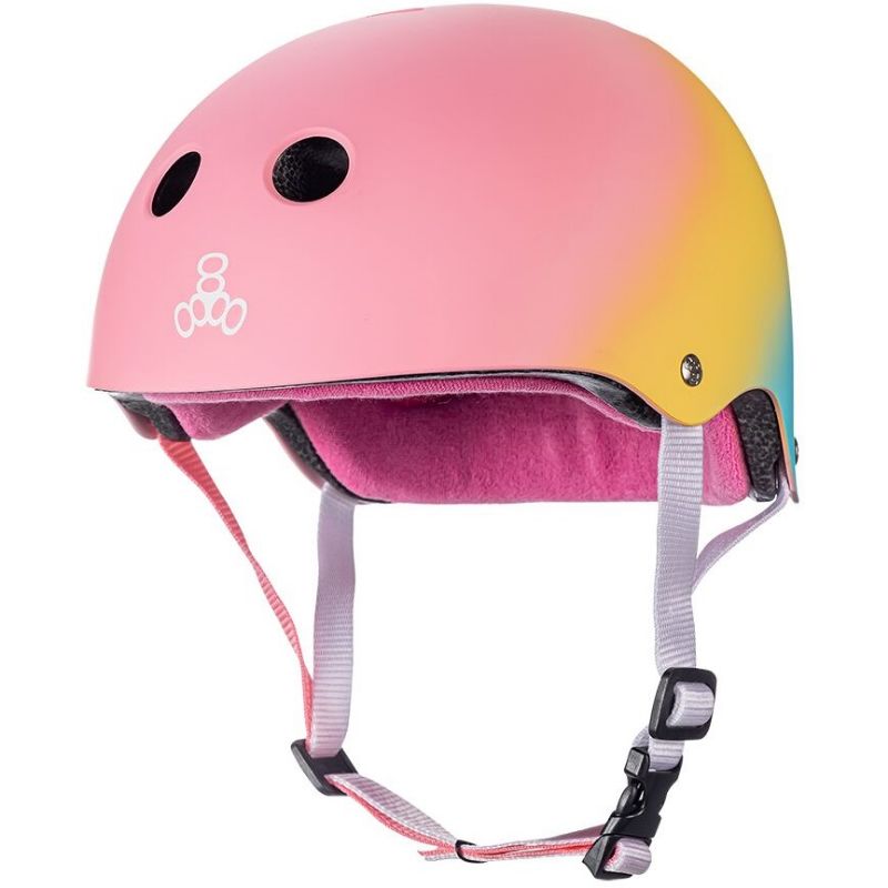 Triple Eight Certified Sweatsaver Skater Helmet (shaved ice)